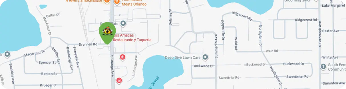 Mapa de ubicacion de Los Amecas